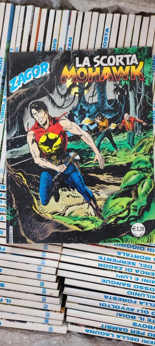 Zagor 501/600 - Sequenza completa meno i numeri (552/53/54/82/92) - 100 Comic - Første udgave