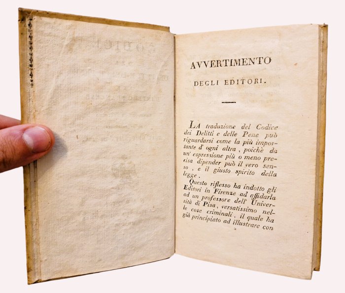 Napoleone - Codice dei Delitti e delle Pene per l'Impero Francese - 1810