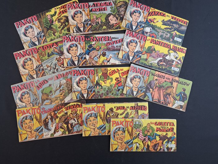 Pakito nn. 1/12 - Serie Completa - 12 Comic - Første udgave - 1950