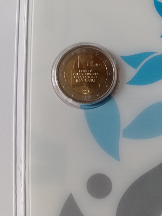 San Marino. 2 Euro 2024 "Dichiarazione dei Diritti dei Cittadini" + "Ghirlandaio" (2 monedas)  (Ingen mindstepris)