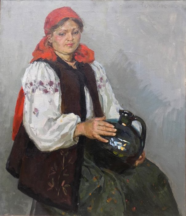 Goncharenko Ivan Matveevich (1908-1989) - Ritratto di una contadina