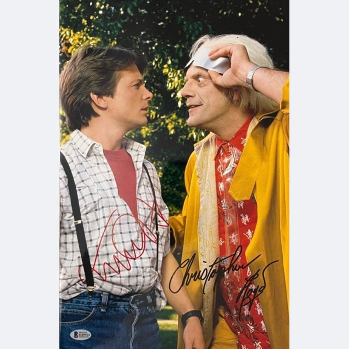 Tilbage til fremtiden - Signed by Christopher Lloyd (Doc) and Michael J Fox (Marty)