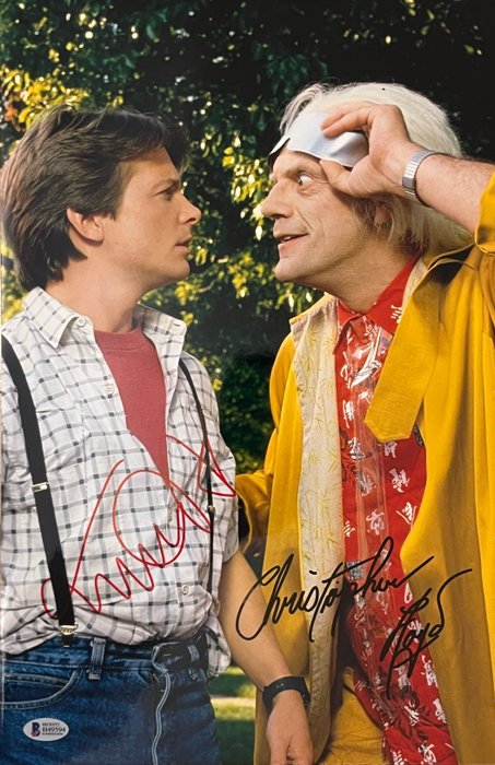 Tilbage til fremtiden - Signed by Christopher Lloyd (Doc) and Michael J Fox (Marty)