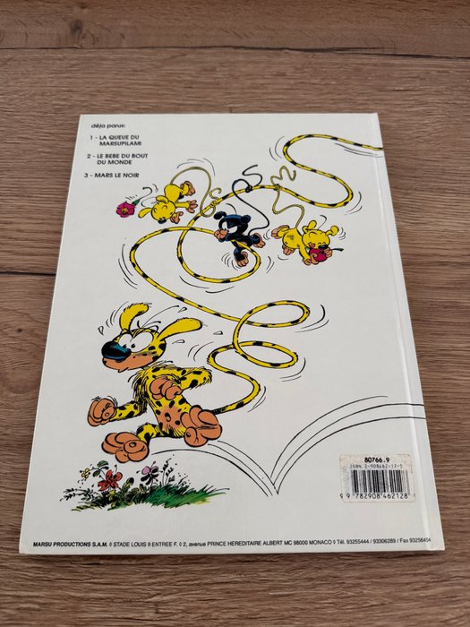 Marsupilami T4 - Le Pollen du Monte Urticando + dédicace - C - 1 Album - Første udgave - 1989