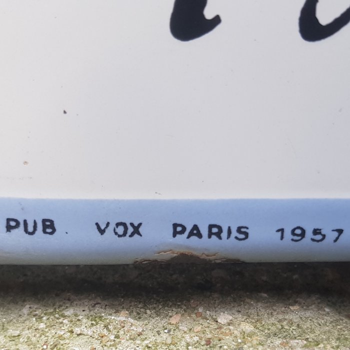 Vox publicité - MARTINI - 1957 - Emaljeplade - Emalje