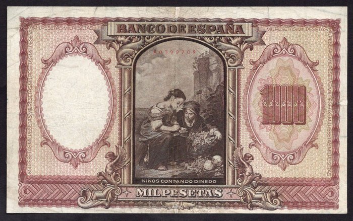 Spanien. - 1000 pesetas 1940 - Pick 120  (Ingen mindstepris)