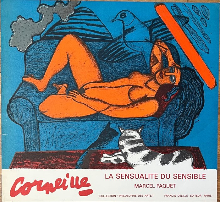 Guillaume Corneille (1922-2010) - Grande affiche Lithographique La Sensualité du Sensible