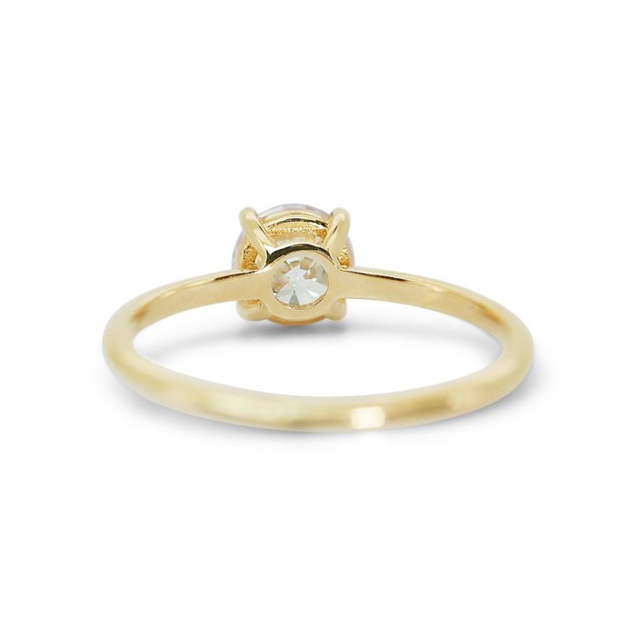 Ring - 18 kraat Gulguld -  1.02ct. tw. Diamant (Natur)