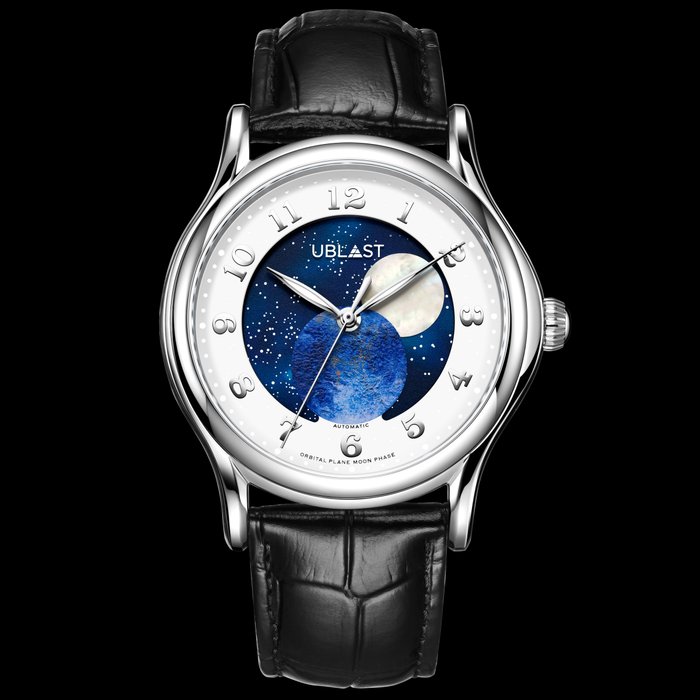 Ublast - Orbital Plane - Automatic Moon Phase - Ingen mindstepris - REF.UBORPL42WHBU Ltd. Edition - Mænd - Ny