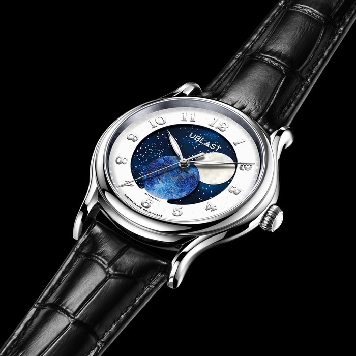 Ublast - Orbital Plane - Automatic Moon Phase - Ingen mindstepris - REF.UBORPL42WHBU Ltd. Edition - Mænd - Ny