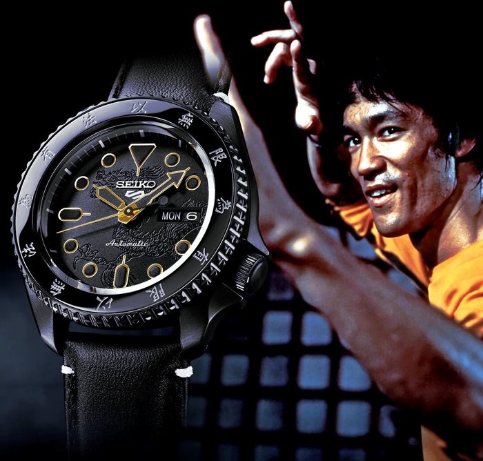 Seiko 5 Sports 55th Anniversary - Limited Edition 15000 PZ - Bruce Lee Limited Edition - Mænd - 2022