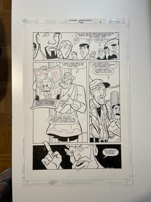 Tim Levins/Terry Beatty Original drawing - Batman - Gotham Aventures #34