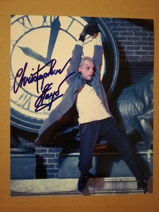 Tilbage til fremtiden, Christopher Lloyd "Doc Brown" handsigned photo in-person autograph