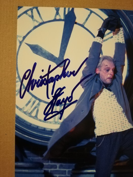 Tilbage til fremtiden, Christopher Lloyd "Doc Brown" handsigned photo in-person autograph