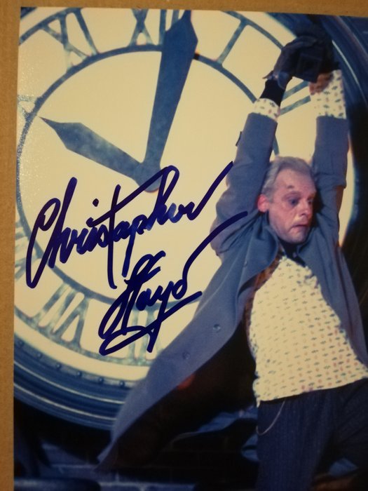 Tilbage til fremtiden, Christopher Lloyd "Doc Brown" handsigned photo in-person autograph