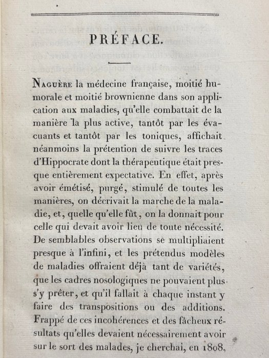 François-Joseh-Victor ‎Broussais - Examen des doctrines médicales et des systèmes de nosologie - 1821