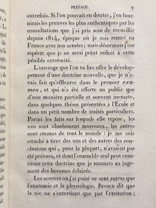 François-Joseh-Victor ‎Broussais - Examen des doctrines médicales et des systèmes de nosologie - 1821