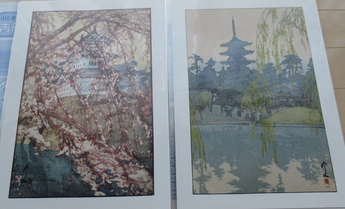 山と水を愛した木版画家　吉田博の世界 World of Hiroshi Yoshida-woodblock printmaker who loved the nature./ Set of 24 - Hiroshi Yoshida - Japan  (Ingen mindstepris)