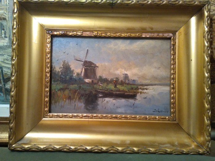 J.Van Loenen (X - Moulin au bord de l'eau