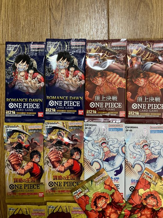 Bandai - 20 Booster pack - 10 different packs 2 sets - ONE PIECE CARD GAME Japanese