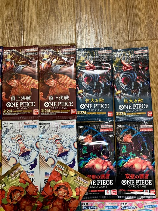 Bandai - 20 Booster pack - 10 different packs 2 sets - ONE PIECE CARD GAME Japanese