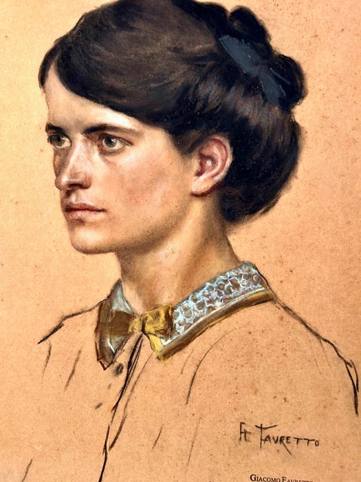 Giacomo Favretto (1849–1887), Attributed to - Ritratto femminile - NO RESERVE