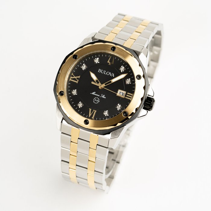 Bulova - Marine Star Two-Tone Watch "NO RESERVE PRICE" - Ingen mindstepris - 98D175 - Mænd - 2011-nu