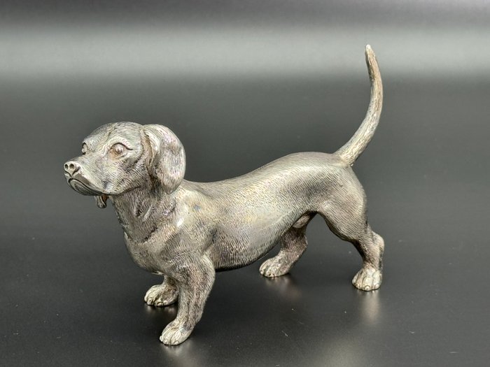 Figur - Perro en plata 915 - 915 sølv