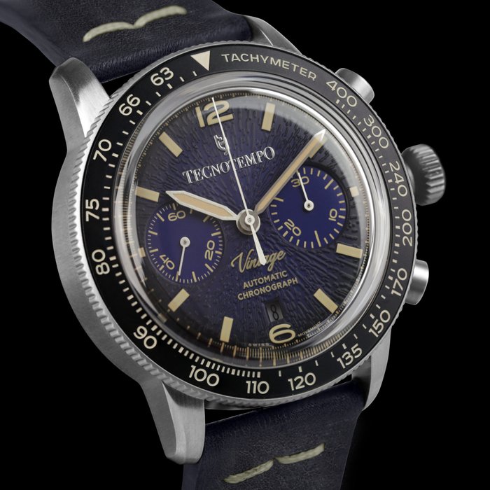 Tecnotempo - Chronograph "Vintage" - Swiss Movt - Limited Edition - TT100VIPBL - Mænd - 2011-nu