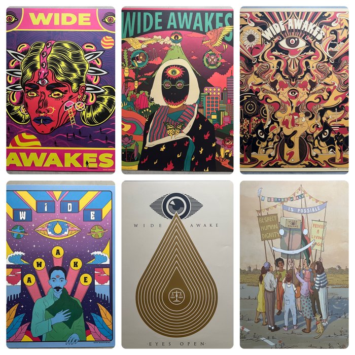 Shepard Fairey (OBEY) (1970) - Wide Awakes Poster Set (6 pieces)