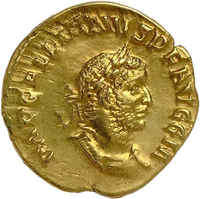 Romarriket. Gallienus (AD 253-268). Aureus Rome Mint - 257 A.D. - with provenance - EXTREMELY RARE