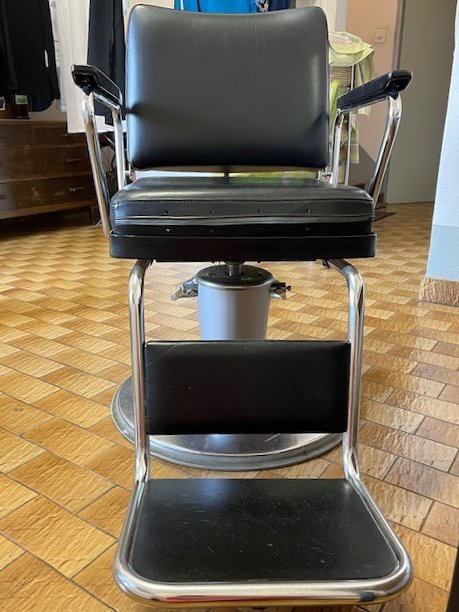 Barbers chair - Armstol - Forkromet, Stål