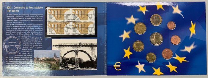 Luxembourg. Year Set (BU) 2003/2004 "P et T" (2 sets)  (Ingen mindstepris)