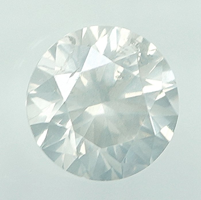 1 pcs Diamant  (Natur)  - 0,41 ct - H - I2 - Gem Report Antwerp (GRA)