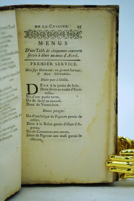 Joseph Menon - Nouveau traité de la cuisine, avec de nouveaux desseins de tables et vingt-quatre menus - 1742