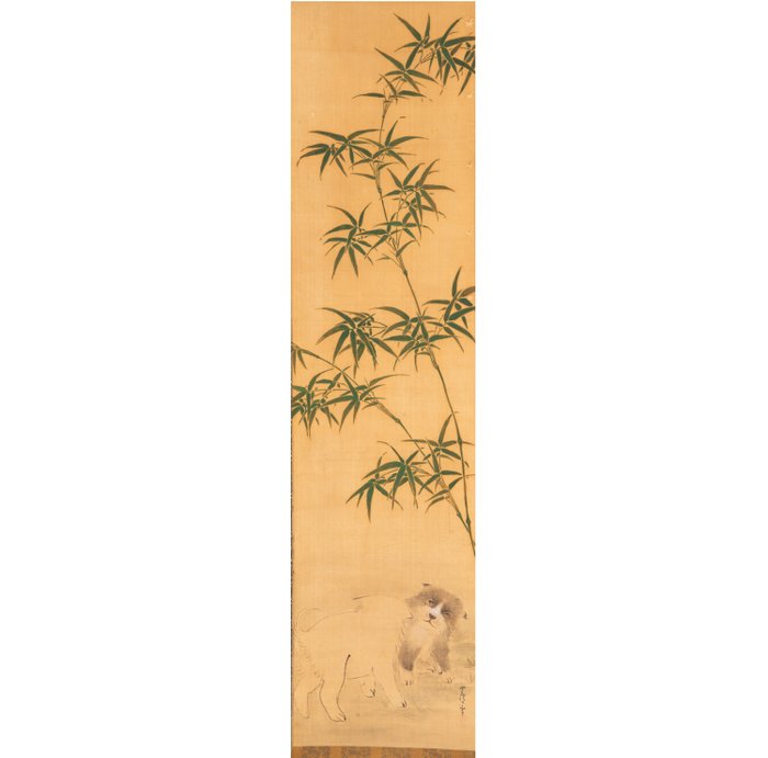 to bjørne under bambus - Attributed to Nagasawa Rosetsu 長沢芦雪 (1754–1799) - Japan - Edo-perioden (1600-1868)