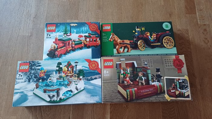 Lego - Promotional - 40138,40410,40416,40603 - 4x lego Christmas lot