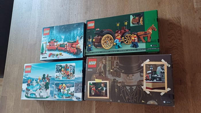 Lego - Promotional - 40138,40410,40416,40603 - 4x lego Christmas lot