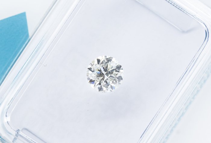 Ingen mindstepris - 1 pcs Diamant  (Natur)  - 0.41 ct - Rund - G - SI2 - International Gemological Institute (IGI)