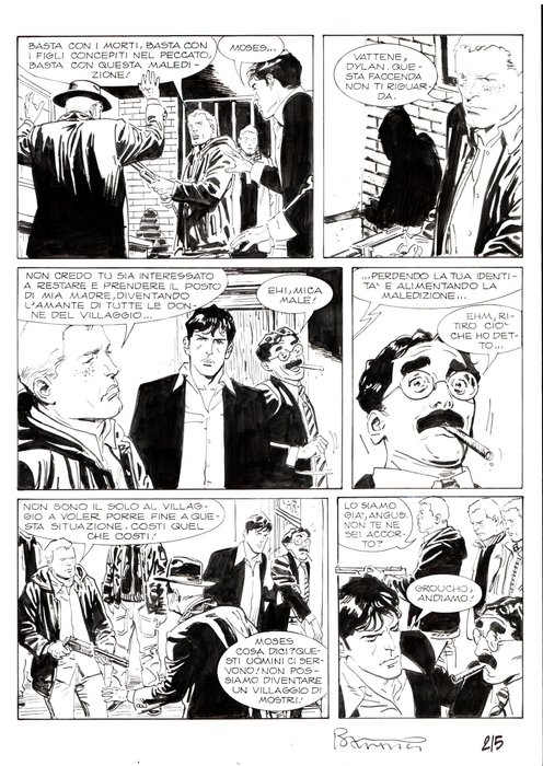 Brindisi, Bruno - 2 Original page - Dylan Dog Gigante #18 - "Tueentoun" - 2009