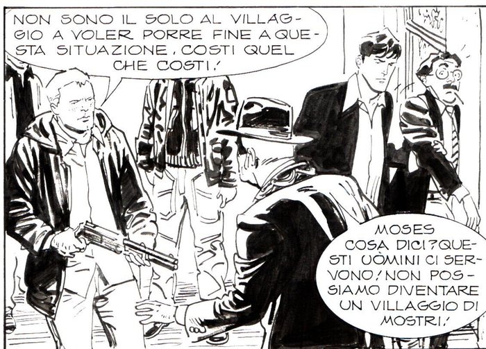 Brindisi, Bruno - 2 Original page - Dylan Dog Gigante #18 - "Tueentoun" - 2009