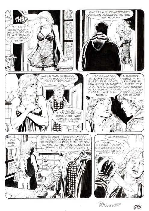 Brindisi, Bruno - 2 Original page - Dylan Dog Gigante #18 - "Tueentoun" - 2009