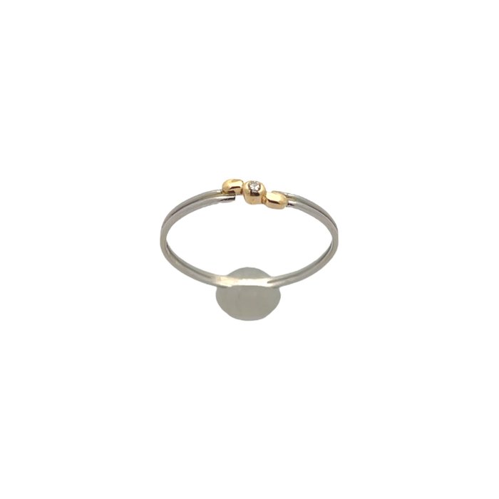 Ingen mindstepris - Ring Platin -  0.02ct. tw. Diamant (Natur)