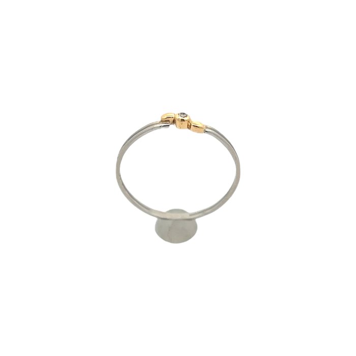 Ingen mindstepris - Ring Platin -  0.02ct. tw. Diamant (Natur)