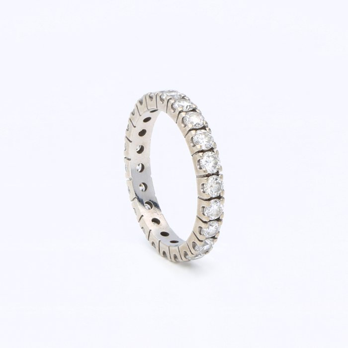 Ingen mindstepris - Ring - 14 karat Hvidguld -  1.32ct. tw. Diamant (Natur)