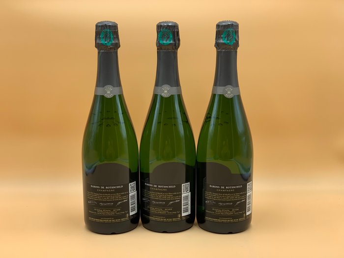 Barons de Rothschild, brut Nature - Champagne - 3 Flasker (0,75 L)