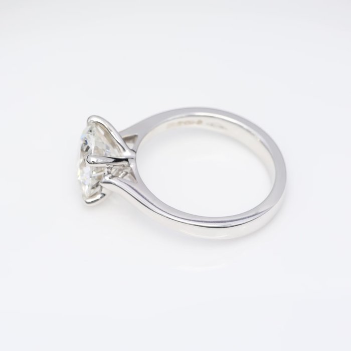 Ring - 18 kraat Hvidguld -  263ct tw Diamant (Laboratoriedyrket) - Runde E-VS2