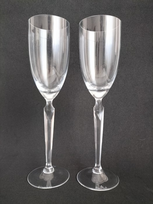 Rosenthal - Bulgari Eccentrica by Rosenthal - Champagneglas (2) - "Excentrisk" - Krystal