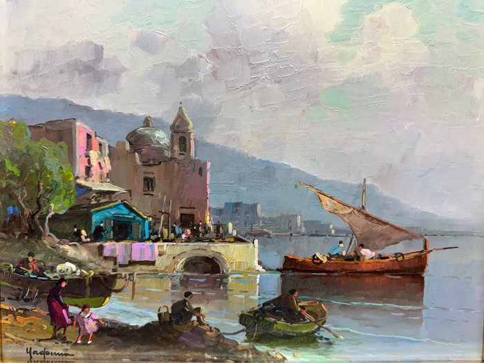 Antonio Madonna (1919-2010) - Marina - Torre del Greco