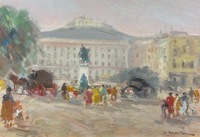 Francesco Di Marino (1892-1954) - Napoli piazza Municipio